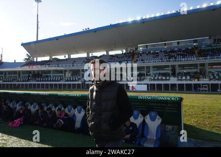 Brescia, Italie. 16 décembre 2023. Cesc Fabregas, entraîneur principal de Como 1907, lors de Brescia Calcio vs Como 1907 , Serie B, au stade Rigamonti. Crédit : Alessio Morgese/Alessio Morgese / Emage / Alamy Live News Banque D'Images