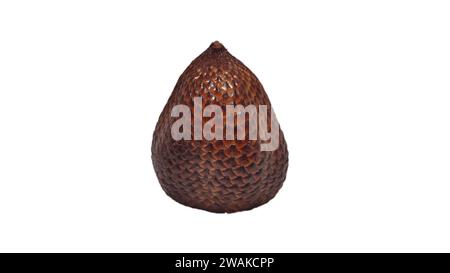 Salak ou Snakefruit isolé avec fond blanc Banque D'Images