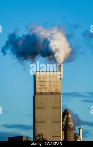 Dunbar Cement Works, carrière de calcaire de Tarmac et cimenterie Banque D'Images