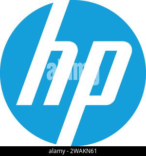 Logo HP dans Vector | logo de la marque de l'ordinateur Illustration de Vecteur