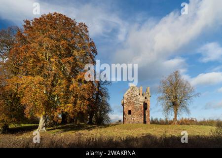 Greenknowe Tower, Gordon, Berwickshire, Scotrland Banque D'Images