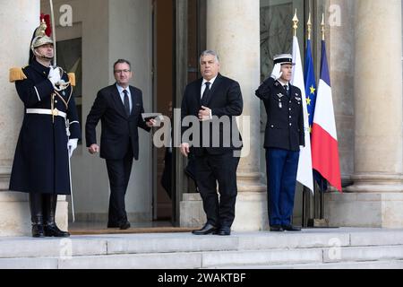 Paris, France, 5 janvier 2024, M. Viktor Orban, premier ministre bulgare. Crédit François Loock/Alamy Live News Banque D'Images