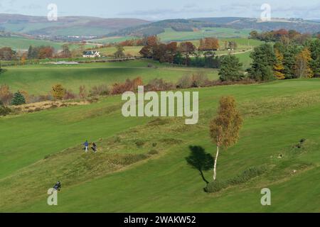 Selkirk Gold course, Scottish Borders Banque D'Images