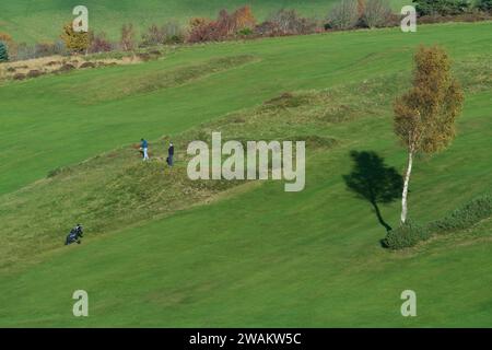 Selkirk Gold course, Scottish Borders Banque D'Images