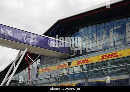 Circuit Silverstone au Grand Prix de Grande-Bretagne de F1 Banque D'Images
