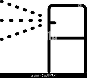 Icône de vecteur de nuage de jet défini isolé sur fond blanc Illustration de Vecteur