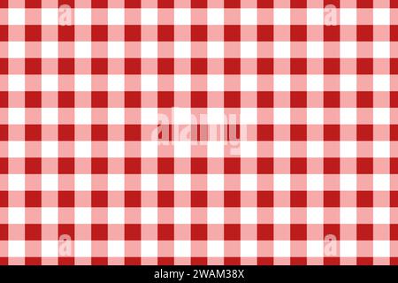 Motif Vichy traditionnel rouge sans couture. Texture de losanges ou carrés pour - plaid, nappes, vêtements, chemises, robes, papier, literie, couvertures Illustration de Vecteur