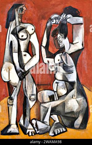 Femmes dans les toilettes, 1956 Picasso, Pablo Illustration de Vecteur