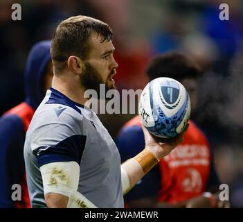 5 janvier 2024 ; Salford Community Stadium, Salford, Lancashire, Angleterre; Gallagher Premiership Rugby, sale Sharks versus Bristol Bears ; Luke Cowan-Dickie de sale Sharks Banque D'Images