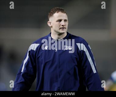 5 janvier 2024 ; Salford Community Stadium, Salford, Lancashire, Angleterre; Gallagher Premiership Rugby, sale Sharks versus Bristol Bears ; Jonny Hill of sale Sharks avant le match Banque D'Images