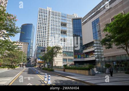 SHENZHEN, CHINE - 21 NOVEMBRE 2019 : vue au niveau de la rue de Shenzhen. Banque D'Images