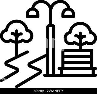 Icône pour Park, jardin Illustration de Vecteur