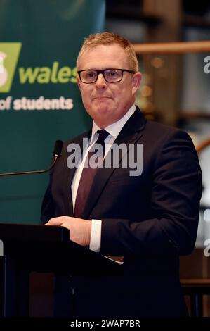 Jeremy Miles MSMinistre de l'éducation et de la langue galloise dans le gouvernement gallois photographié à la réception du 50e anniversaire de l'Union nationale des étudiants Banque D'Images