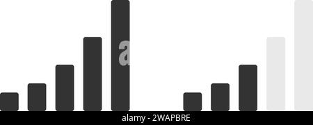 Icônes de niveau de connexion du téléphone portable Illustration de Vecteur