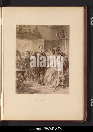 Production photographique d'un dessin d'une scène de la trilogie Wallenstein de Friedrich Schiller, par Carl Jaeger, Friedrich Bruckmann, d'après Carl Jaeger, c. 1870 - en ou avant vers 1875 photographie Londres (peut-être) photo support photo albumen print Fighting Banque D'Images