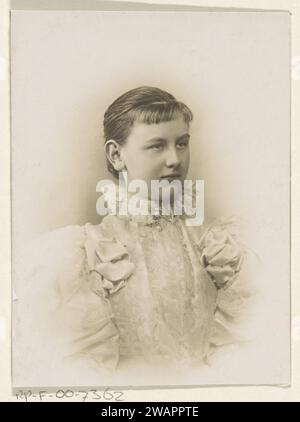 Portrait de Wilhelmina, reine des pays-Bas, 1896 photographie le papier de la Haye. tirage photographique à l'albumine sur support Banque D'Images