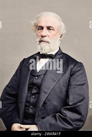 Portrait du général Robert E. Lee, officier de l'armée confédérée. Entre 1860 et 1870. Banque D'Images