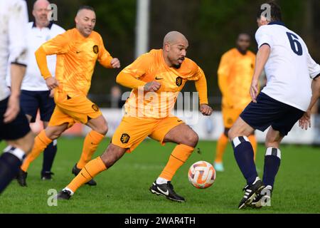 HAARLEM - ancien international Nigel de Jong lors du traditionnel match du nouvel an avec d'anciens internationaux de l'équipe masculine néerlandaise au Royal HFC. ANP OLAF KRAAK pays-bas sorti - belgique sorti Banque D'Images