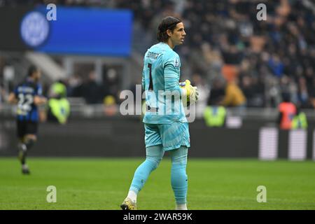 Milan, Italie. 6 janvier 2024. Yann Sommer du FC Inter lors du match de football italien Serie A entre l'Inter FC Internazionale et le Hellas Verona FC le 6 janvier 2024 au stade Giuseppe Meazza San Siro Siro à Milan, Italie. Crédit : Tiziano Ballabio/Alamy Live News Banque D'Images