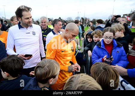 HAARLEM - ancien international Nigel de Jong après le traditionnel match du nouvel an avec les anciens internationaux de l'équipe masculine néerlandaise au Royal HFC. ANP OLAF KRAAK pays-bas sorti - belgique sorti Banque D'Images