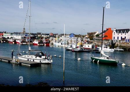 Port de pêche le Guivinec, Finistère, Bretagne, France, Europe Banque D'Images