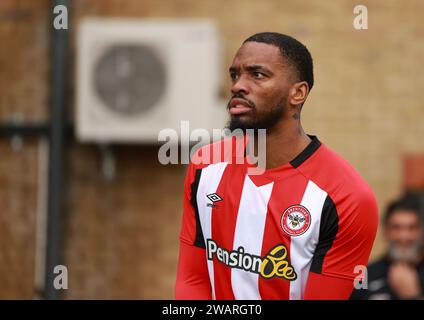 Staines-upon-Thames, Royaume-Uni, 6 janvier 2024. Ivan Toney de Brentford B au Brentford B v Southampton U23's - amical. Crédit : George Tewkesbury/Brentford FC/Alamy Live News Banque D'Images