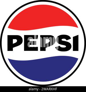 Logo Pepsi | PepsiCo, enseigne pour boissons gazeuses Illustration de Vecteur