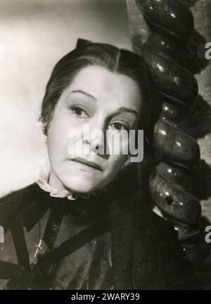 Actrice danoise dans une scène de cinéma, Danemark des années 1940 Banque D'Images