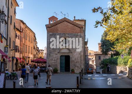 Oratorio di San Antonio dans le centre de Volterra, Italie Banque D'Images