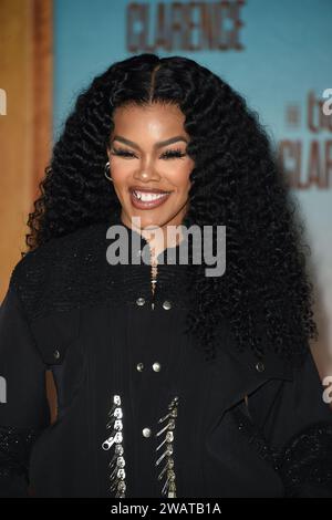 Los Angeles, États-Unis. 06 janvier 2024. Teyana Taylor arrive à la première de « The Book of Clarence » de Sony à Los Angeles, à l'Academy Museum of Motion Pictures de Los Angeles, en Californie. Le 29 novembre 2023. © Majil/ crédit : AFF/Alamy Live News Banque D'Images