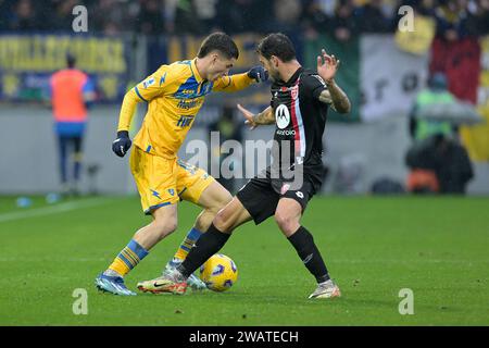 Frosinone, Italie. 6 janvier 2024, Stadio Benito Stirpe, Frosinone, Italie ; Serie A football; Frosinone contre Monza ; Matias Soule de Frosinone crédit : Roberto Ramaccia/Alamy Live News Banque D'Images