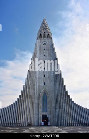 L'église Hallgrímskirkja à Reykjavík, Islande Banque D'Images