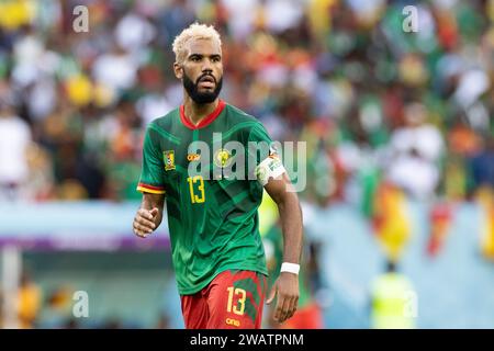 Qatar, Qatar. 28 novembre 2022. Eric Maxim Choupo-Moting du Cameroun vu en action lors du match de la coupe du monde de la FIFA Qatar 2022 entre le Cameroun et la Serbie au stade Al Janoub. Score final : Cameroun 3:3 Serbie. (Photo Grzegorz Wajda/SOPA Images/Sipa USA) crédit : SIPA USA/Alamy Live News Banque D'Images