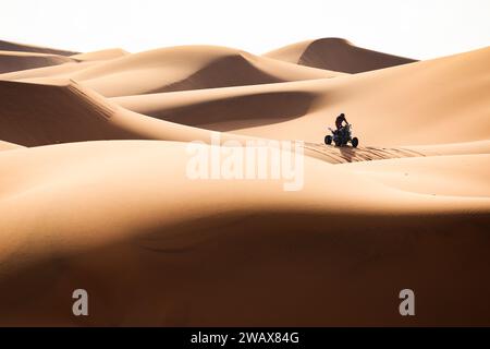 Al Duwadimi, Arabie saoudite. 07 janvier 2024. 173 MORENO FLORES Francisco (arg), Drag'on Rally Team, Yamaha, Motul, Quad, FIM W2RC, action24 entre Al Henakiyah et Al Duwadimi, Arabie Saoudite - photo Florent Gooden/DPPI crédit : DPPI Media/Alamy Live News Banque D'Images