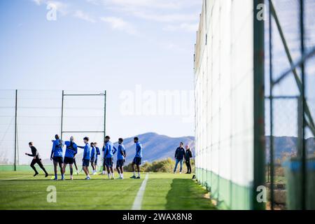 Benidorm, Espagne. 07 janvier 2024. Photo d'illustration prise lors du camp d'entraînement hivernal de l'équipe belge de football KRC Genk, à Benidorm, Espagne, dimanche 07 janvier 2024. BELGA PHOTO JASPER JACOBS crédit : Belga News Agency/Alamy Live News Banque D'Images