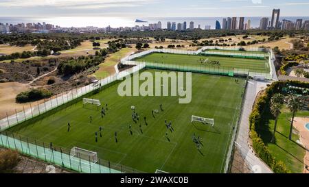 Benidorm, Espagne. 07 janvier 2024. Photo d'illustration prise lors d'une session d'entraînement au camp d'entraînement d'hiver de l'équipe belge de football KRC Genk, à Benidorm, Espagne, dimanche 07 janvier 2024. BELGA PHOTO JASPER JACOBS crédit : Belga News Agency/Alamy Live News Banque D'Images