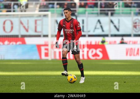 17 décembre 2023 Milan - Italie - sport, football - Milan vs Monza Championnat d'Italie 2023/2024 - Stade G. Meazza - dans l'image : Tijjani Reijnder Banque D'Images