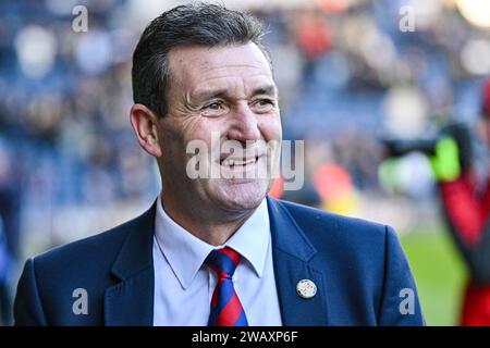 7 janvier 2024 : The Hawthorns, West Bromwich, West Midlands, Angleterre ; FA Cup Third Round football, West Bromwich Albion contre Aldershot Town ; Aldershot Manager Tommy Widdrington Banque D'Images