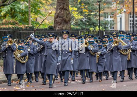 Groupe central de la Royal Air Force, Birdcage Walk, Londres, Royaume-Uni Banque D'Images