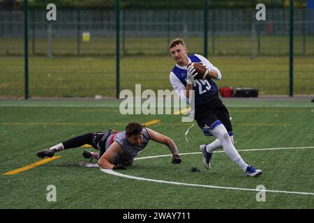 Joe Cotterill - Cardiff Hurricanes Flag football Banque D'Images