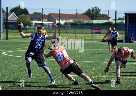 Joe Cotterill - Cardiff Hurricanes Flag football Banque D'Images