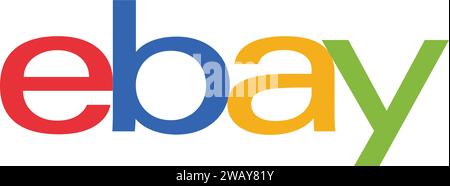 icône logo ebay | plate-forme d'achat ebay Illustration de Vecteur