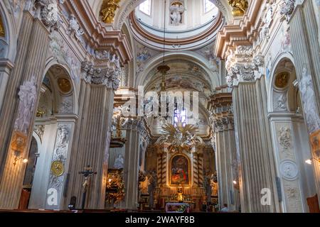 Un intérieur de l'église de St. Anne on St. Rue Anne, Vieille ville, Cracovie, Pologne Banque D'Images