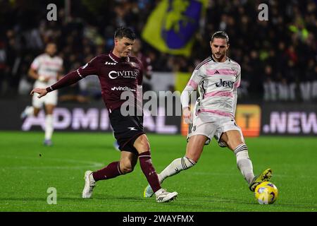 Salerne, Italie. 07 janvier 2024. Lors du match de football Serie A entre l’US Salernitana et la Juventus FC au stade Arechi de Salerne (Italie), le 7 janvier 2024. Crédit : Insidefoto di andrea staccioli/Alamy Live News Banque D'Images