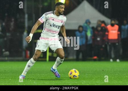 Salerne, Italie, 01 janvier 2024 Bremer de la Juventus FC en action lors de la Serie A Macth entre les États-Unis Salernitana 1919 et la Juventus FC crédit : Agostino Gemito/ Alamy Live News Banque D'Images