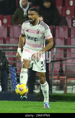 Salerne, Italie, 01 janvier 2024 Bremer de la Juventus FC en action lors de la Serie A Macth entre les États-Unis Salernitana 1919 et la Juventus FC crédit : Agostino Gemito/ Alamy Live News Banque D'Images