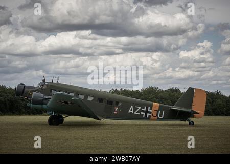 JUNKERS 52, TANTE JU prêt à décoller Banque D'Images