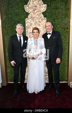 Beverly Hills, États-Unis. 07 janvier 2024. David Foster, invité et Dennis Washington lors du 81e Golden Globe Awards qui s'est tenu à l'hôtel Beverly Hilton le 7 janvier 2024 à Beverly Hills, en Californie. Crédit : PMC/Alamy Live News Banque D'Images