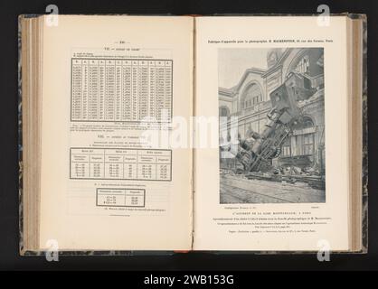 Accident à la gare Montparnasse le 22 octobre 1895 à Paris, France, Anonyme, 1895 - 1896 impression photomécanique accident de papier Parislondon avec la locomotive Gare Montparnasse Banque D'Images