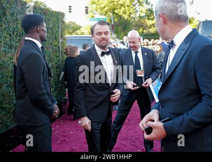 Beverly Hills, États-Unis. 08 janvier 2023. Leonardo DiCaprio au 81e Golden Globe Awards qui s'est tenu à l'hôtel Beverly Hilton le 7 janvier 2024 à Beverly Hills, en Californie. Crédit : PMC/Alamy Live News Banque D'Images